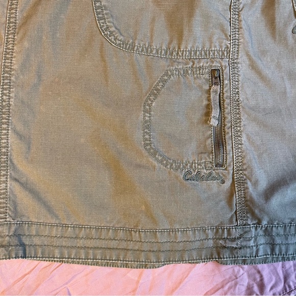 Cabela's Casuals Green Rugged Outdoor Cargo Hiking Skirt Lots Of Pockets! Size 6 - Picture 3 of 8